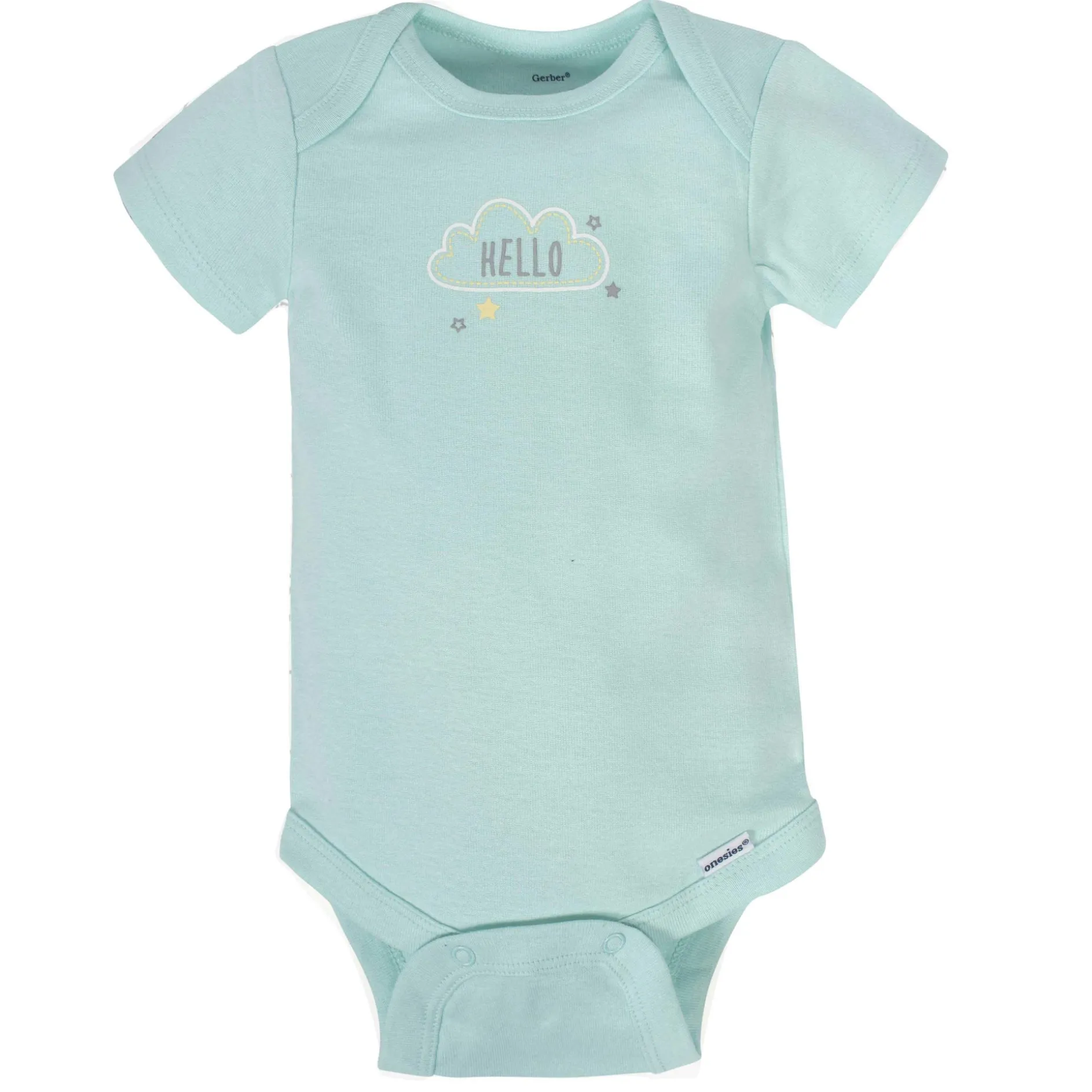 8-pack Baby Neutral Animals Short Sleeve Onesies® Bodysuits