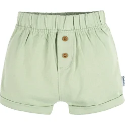 3-Pack Baby Neutral Black Stripe, Light Grey Heather, & Green Knit Shorts