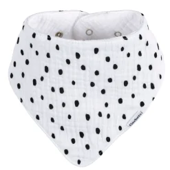 10-Pack Baby Neutral Black & White Muslin Bandana Bibs