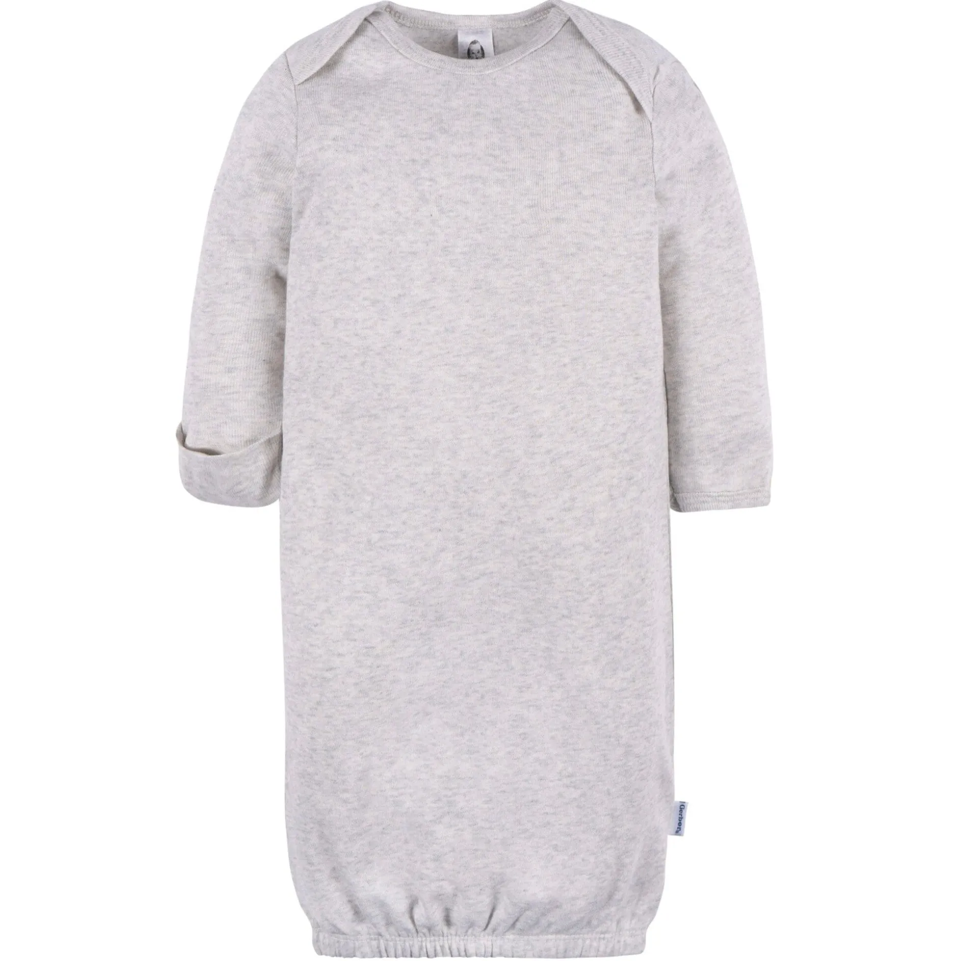 3-Pack Baby Neutral Brown & Grey Lap Shoulder Gowns