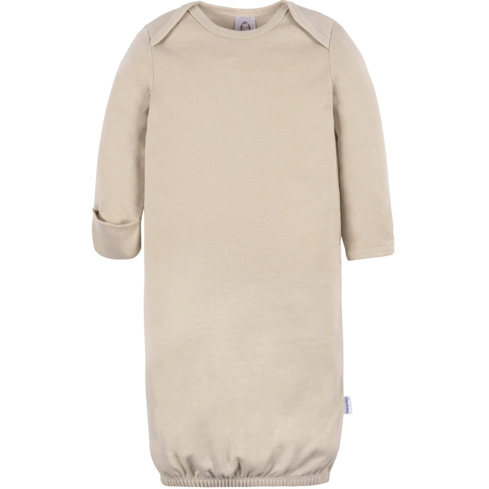 3-Pack Baby Neutral Brown & Grey Lap Shoulder Gowns