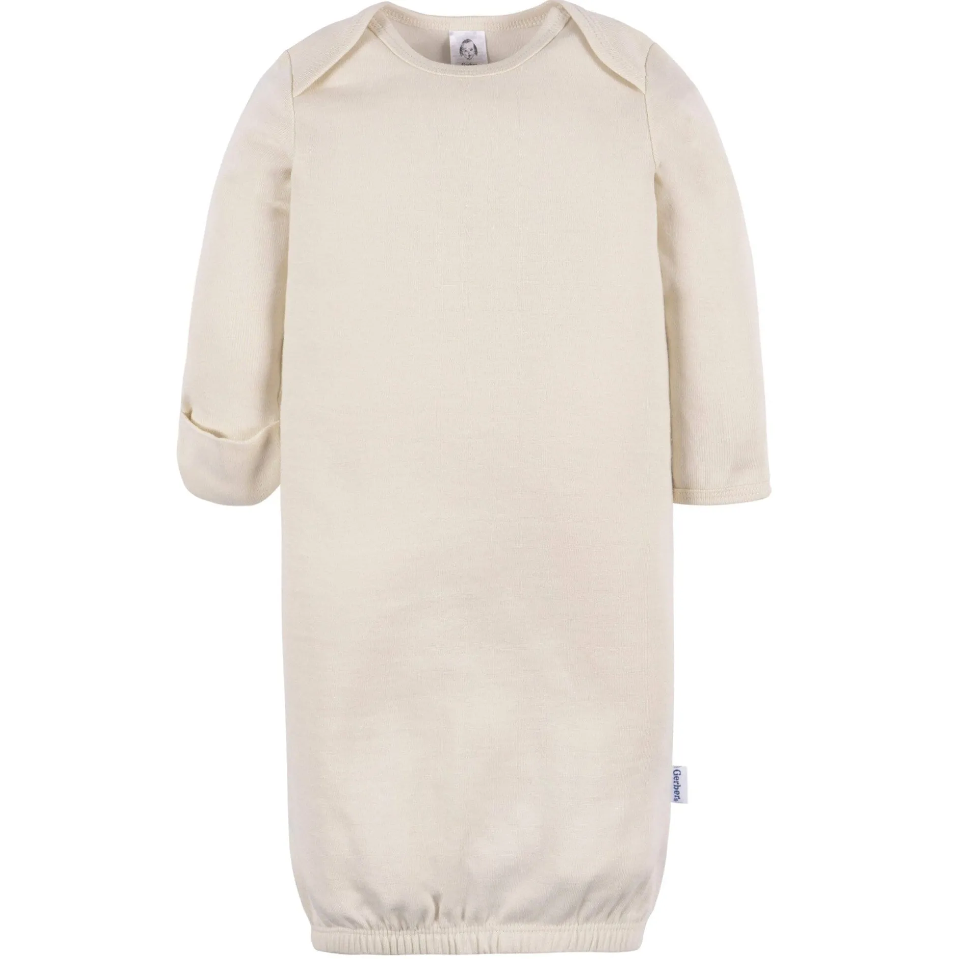 3-Pack Baby Neutral Brown & Grey Lap Shoulder Gowns