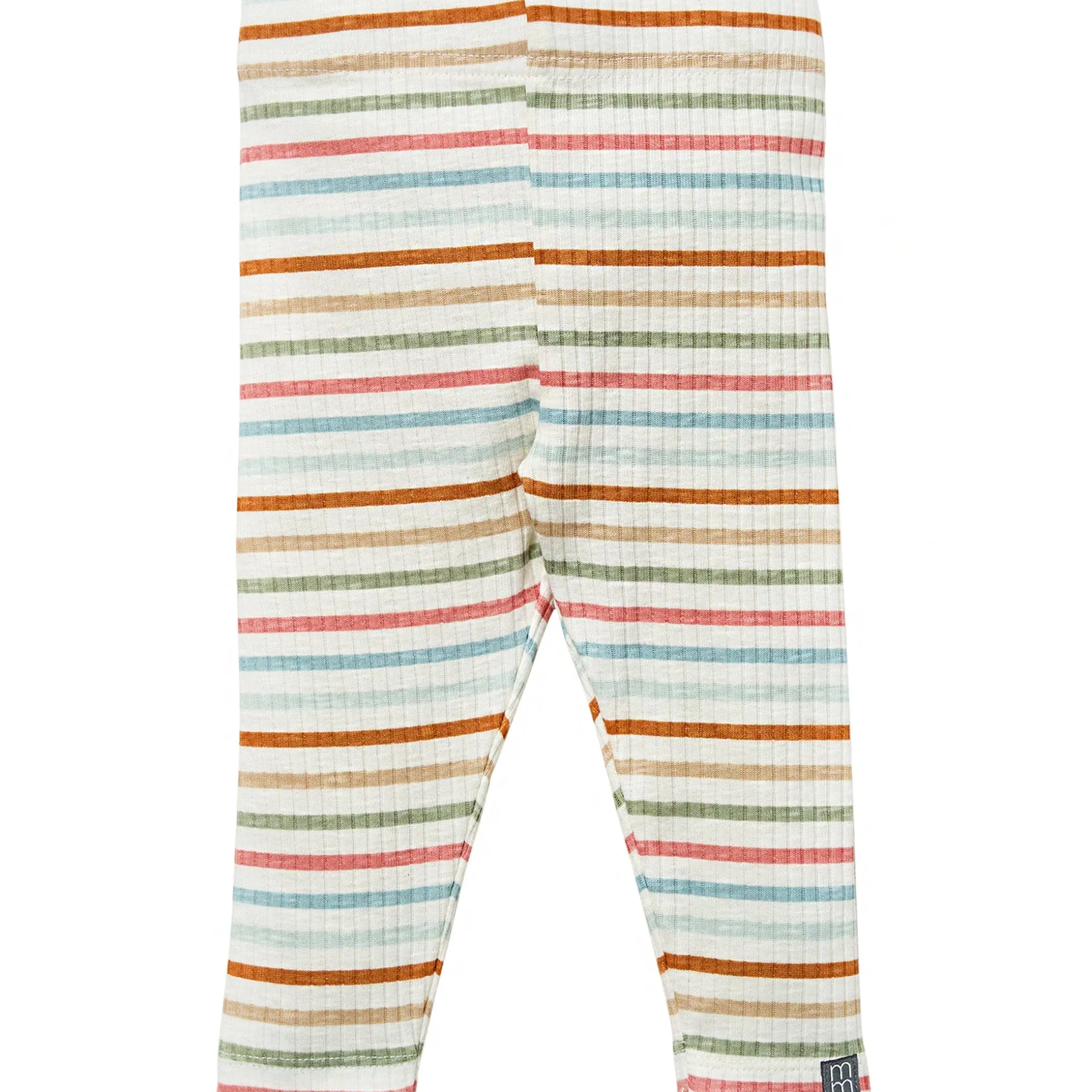 2-Pack Baby Neutral Brown & Ivory Striped Leggings