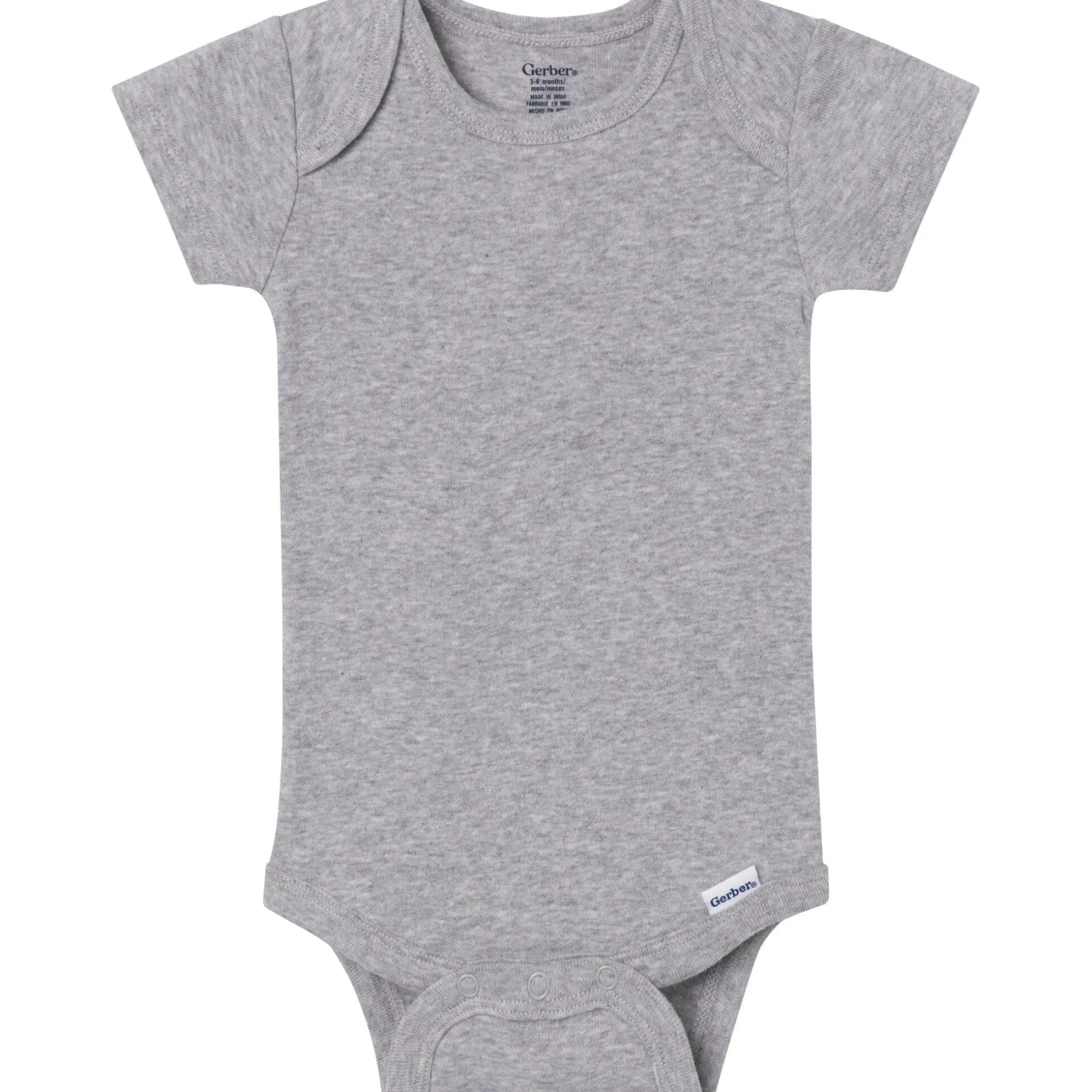 5-Pack Baby Neutral Classic Solids Short Sleeve Bodysuits