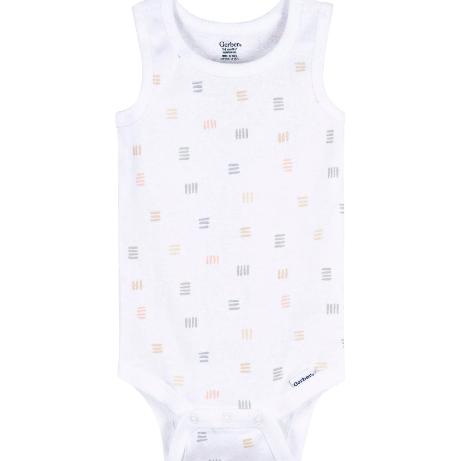 5-Pack Baby Neutral Earthy Neutrals Sleeveless Bodysuits