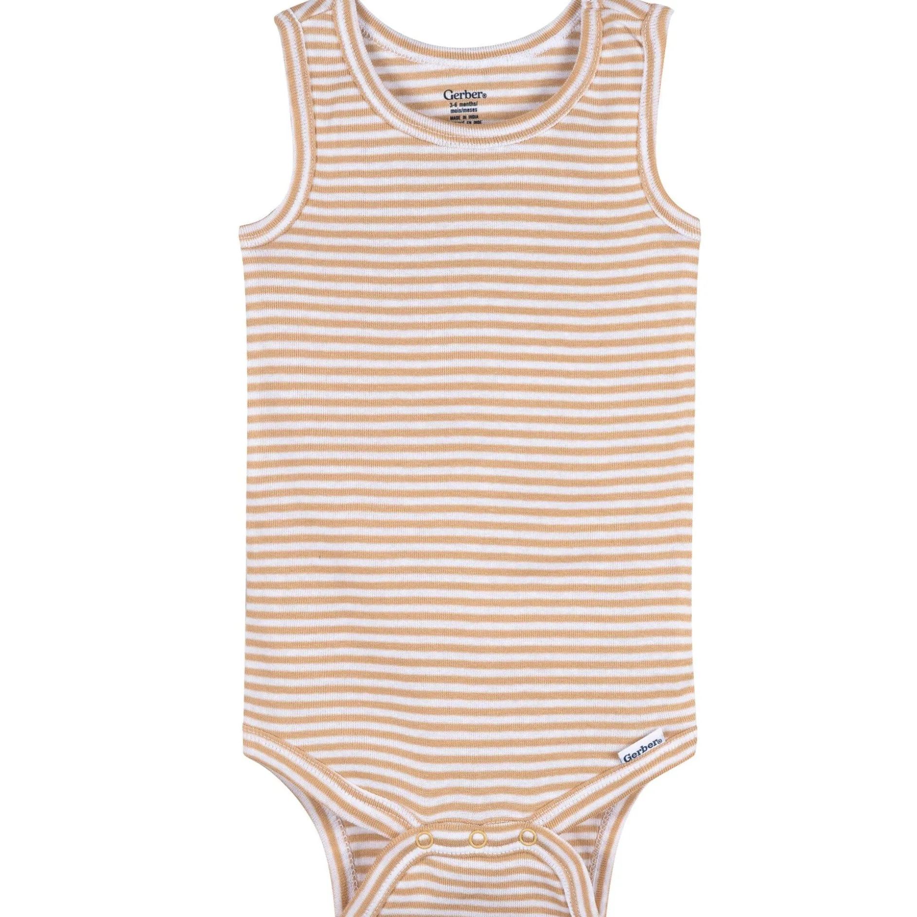 5-Pack Baby Neutral Earthy Neutrals Sleeveless Bodysuits