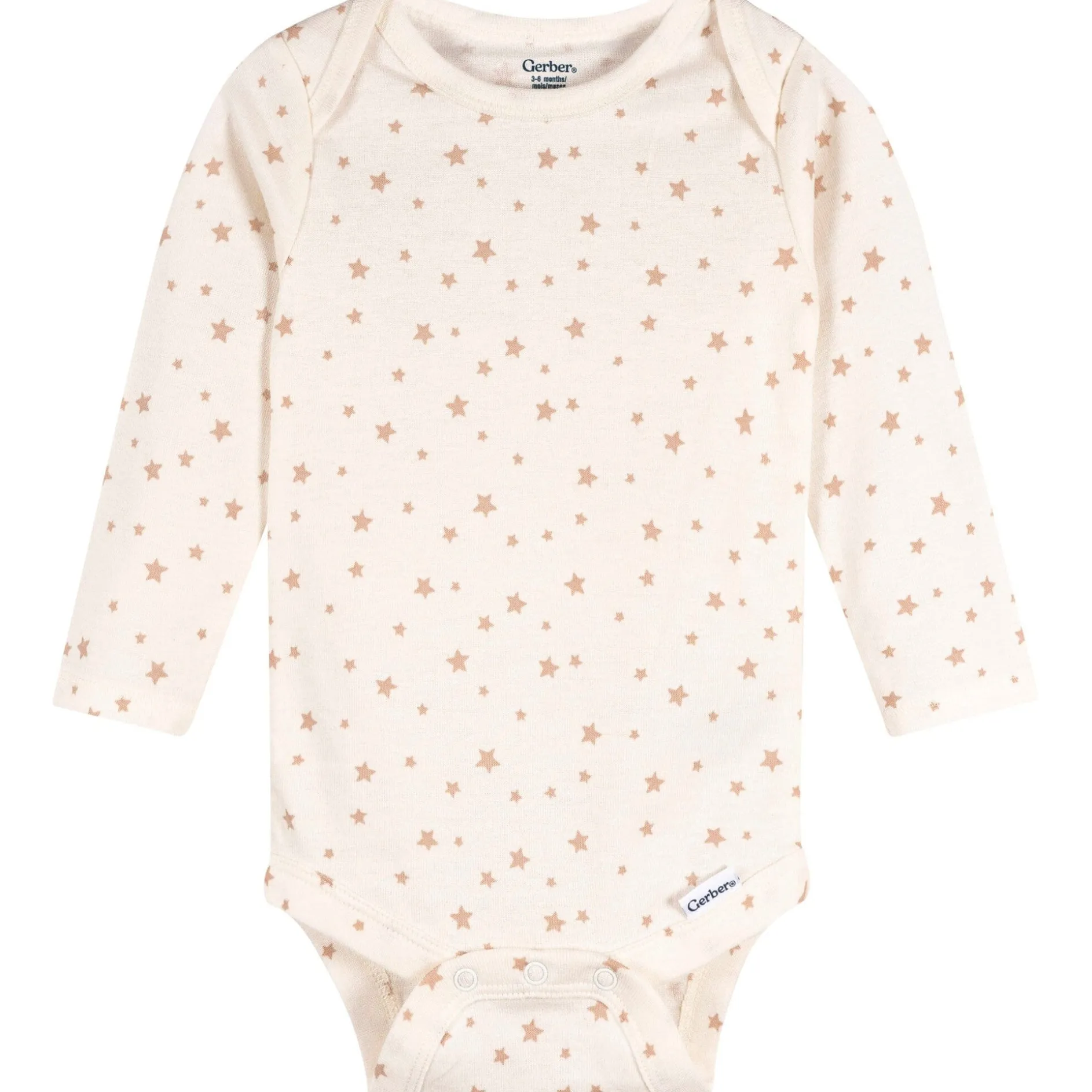3-Pack Baby Neutral Elephant Love Long Sleeve Onesies® Bodysuits