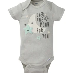 8-Pack Baby Neutral Elephant Short-Sleeve Onesies® Bodysuits