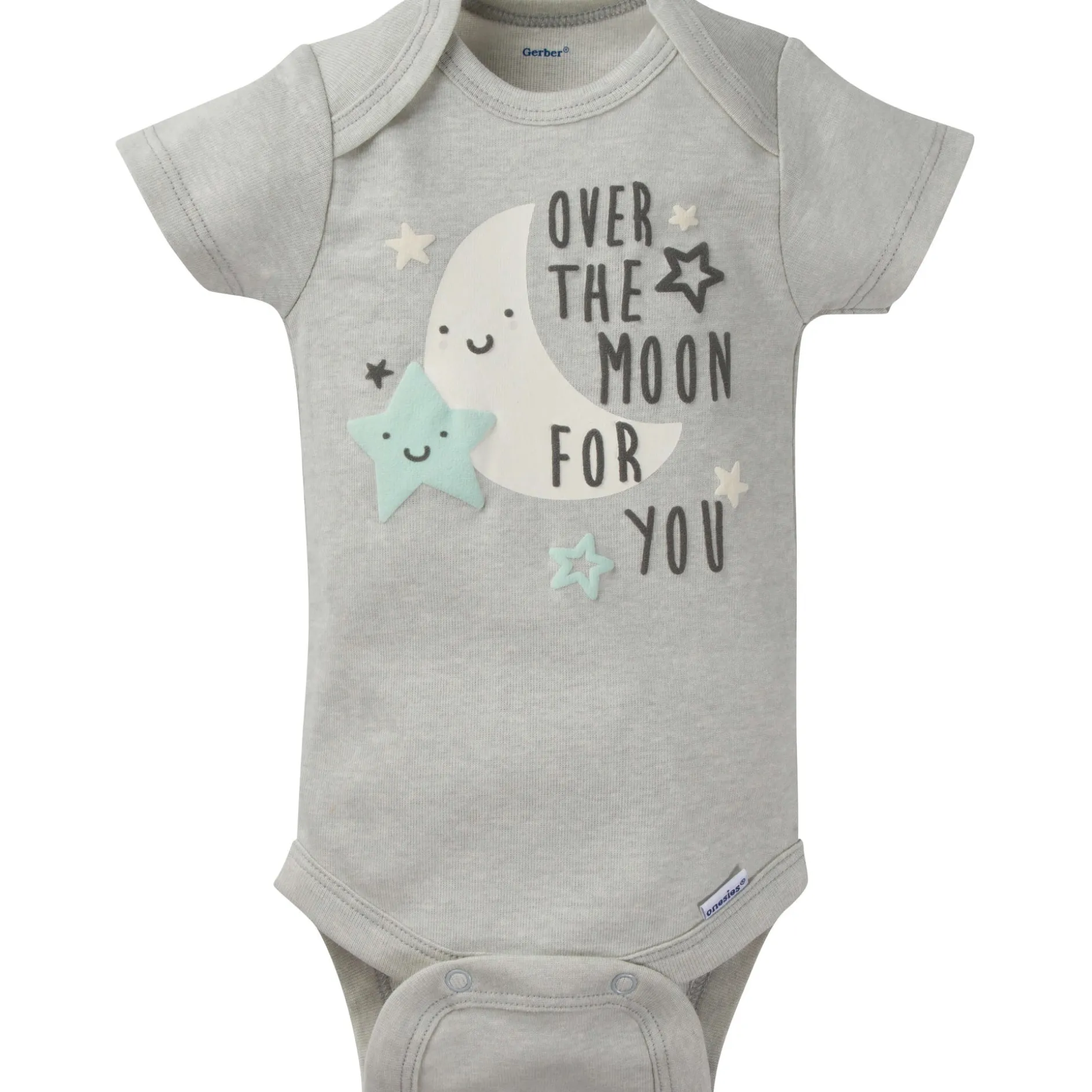 8-Pack Baby Neutral Elephant Short-Sleeve Onesies® Bodysuits