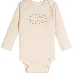 6-Pack Baby Neutral Giraffes Long Sleeve Onesies® Bodysuits