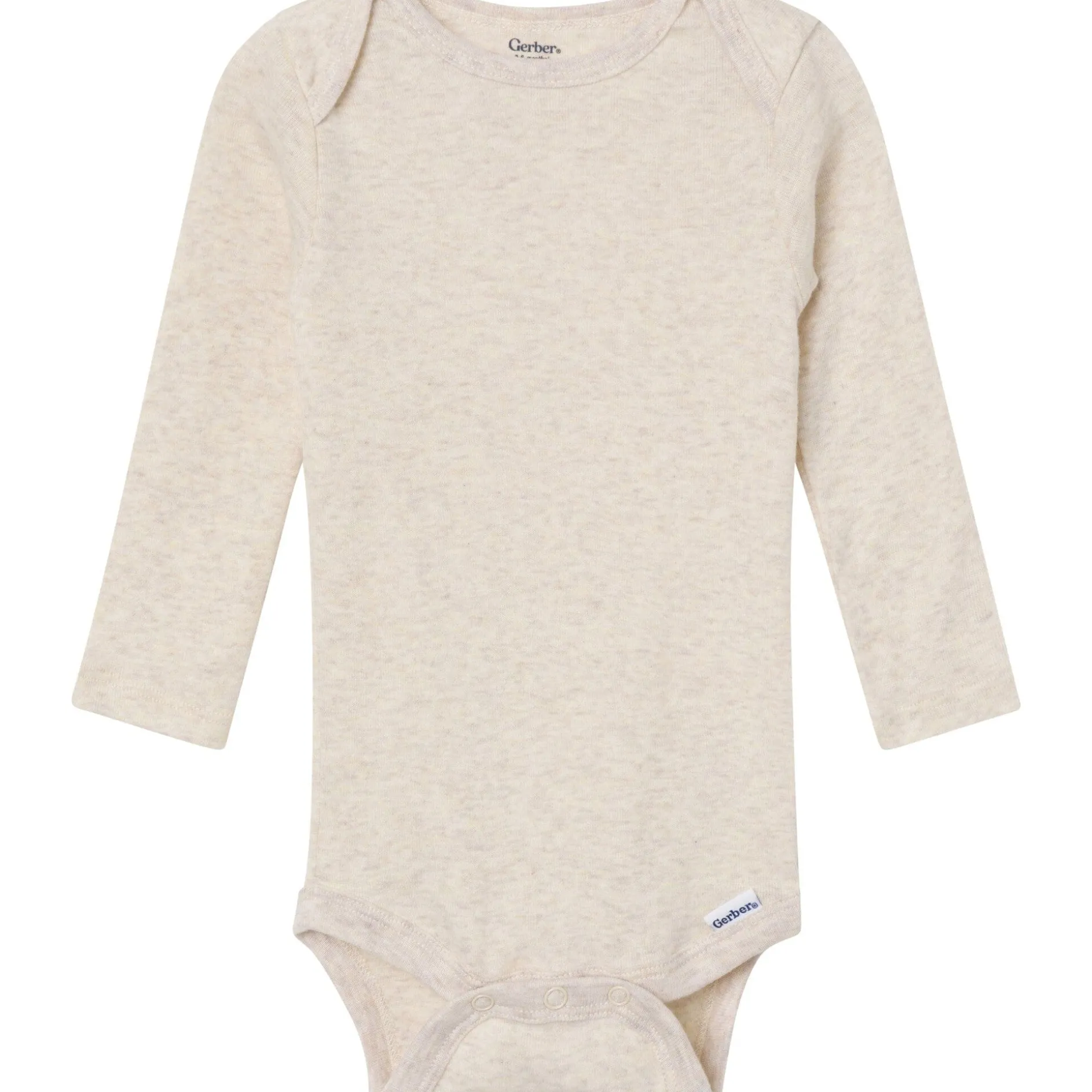 6-Pack Baby Neutral Gray, Black and Brown Long Sleeve Bodysuits