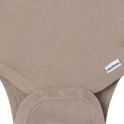 6-Pack Baby Neutral Gray, Black and Brown Long Sleeve Bodysuits