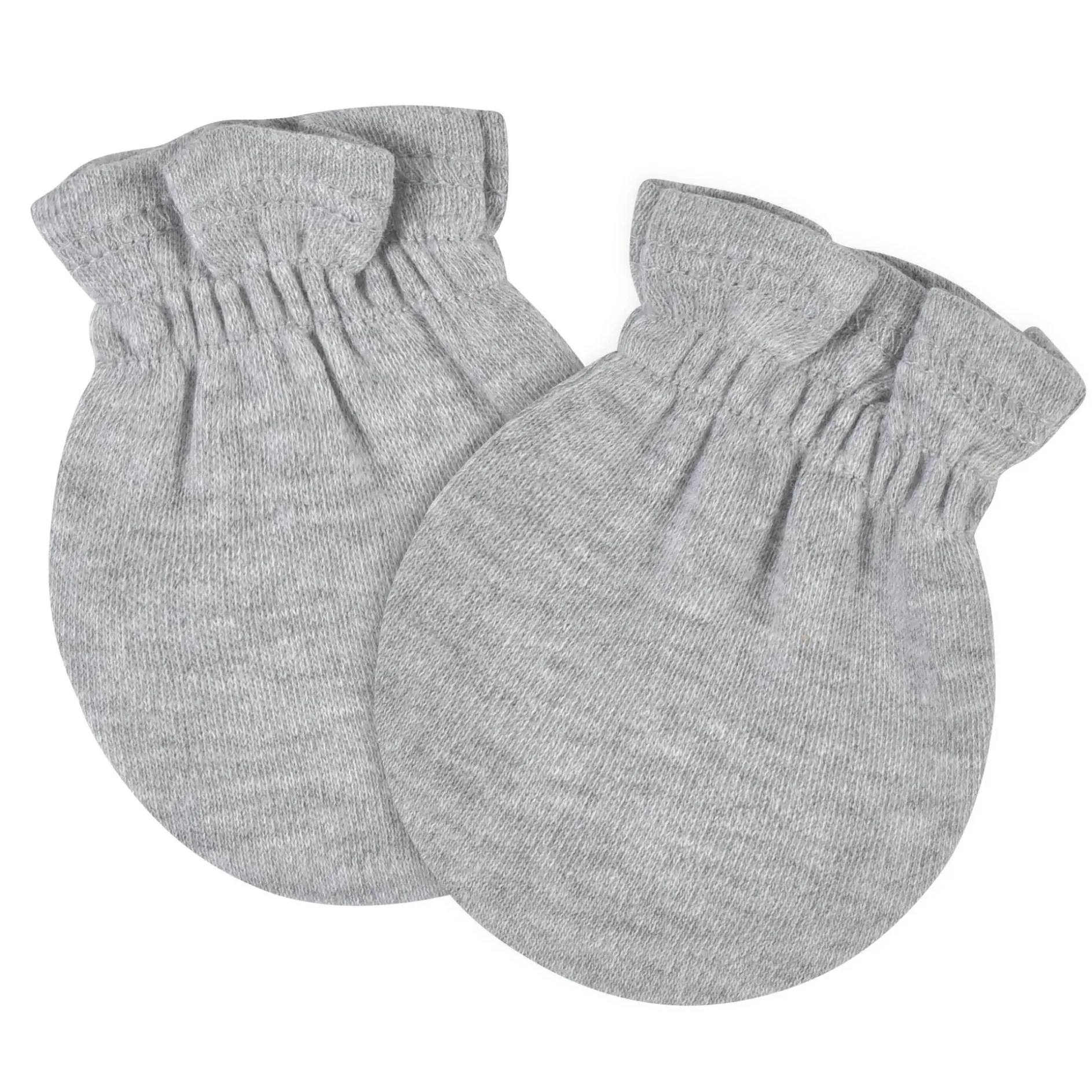 8-Pack Baby Neutral Gray Heather No Scratch Mittens