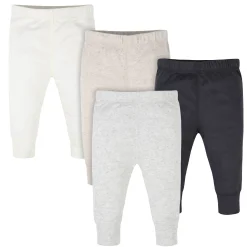 4-Pack Baby Neutral Gray Heather Pants