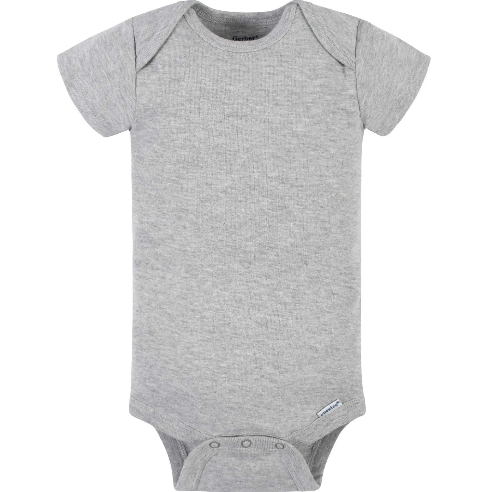 5-Pack Baby Neutral Gray Heather Ribbed Onesies® Bodysuits