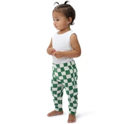 3-Pack Baby Neutral Green Checkers Active Pants