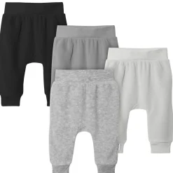 4-Pack Baby Neutral Grey Fleece Pants