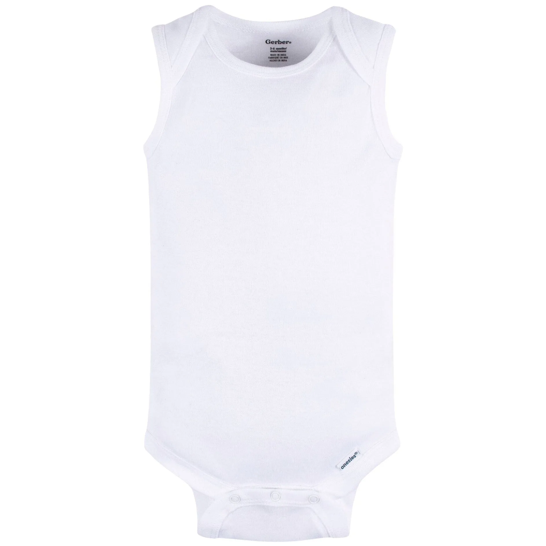 5-Pack Baby Neutral Grey Heather Sleeveless Lap Shoulder Onesies® Bodysuits