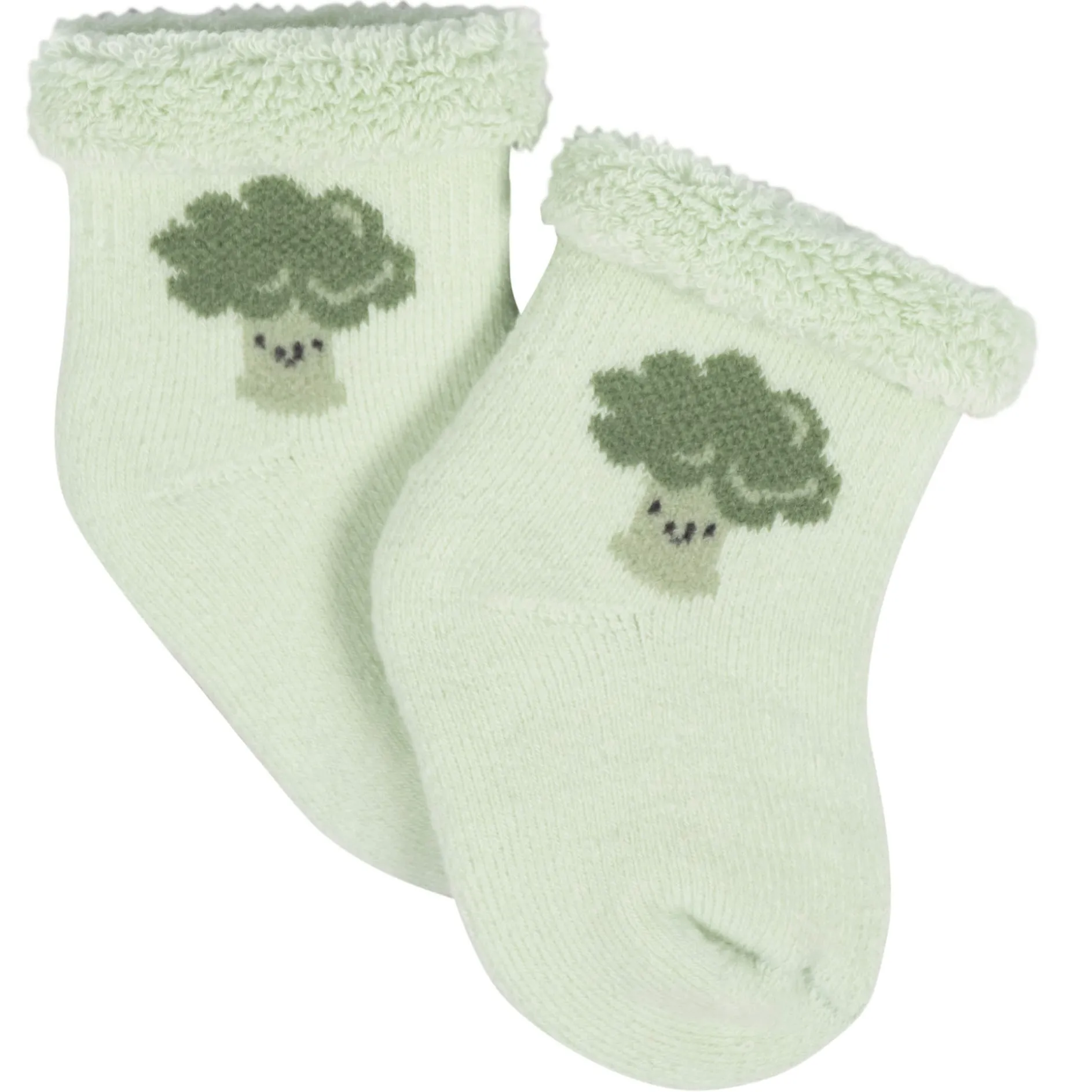 12-Pack Baby Neutral Happy Veggies Terry Wiggle Proof® Socks