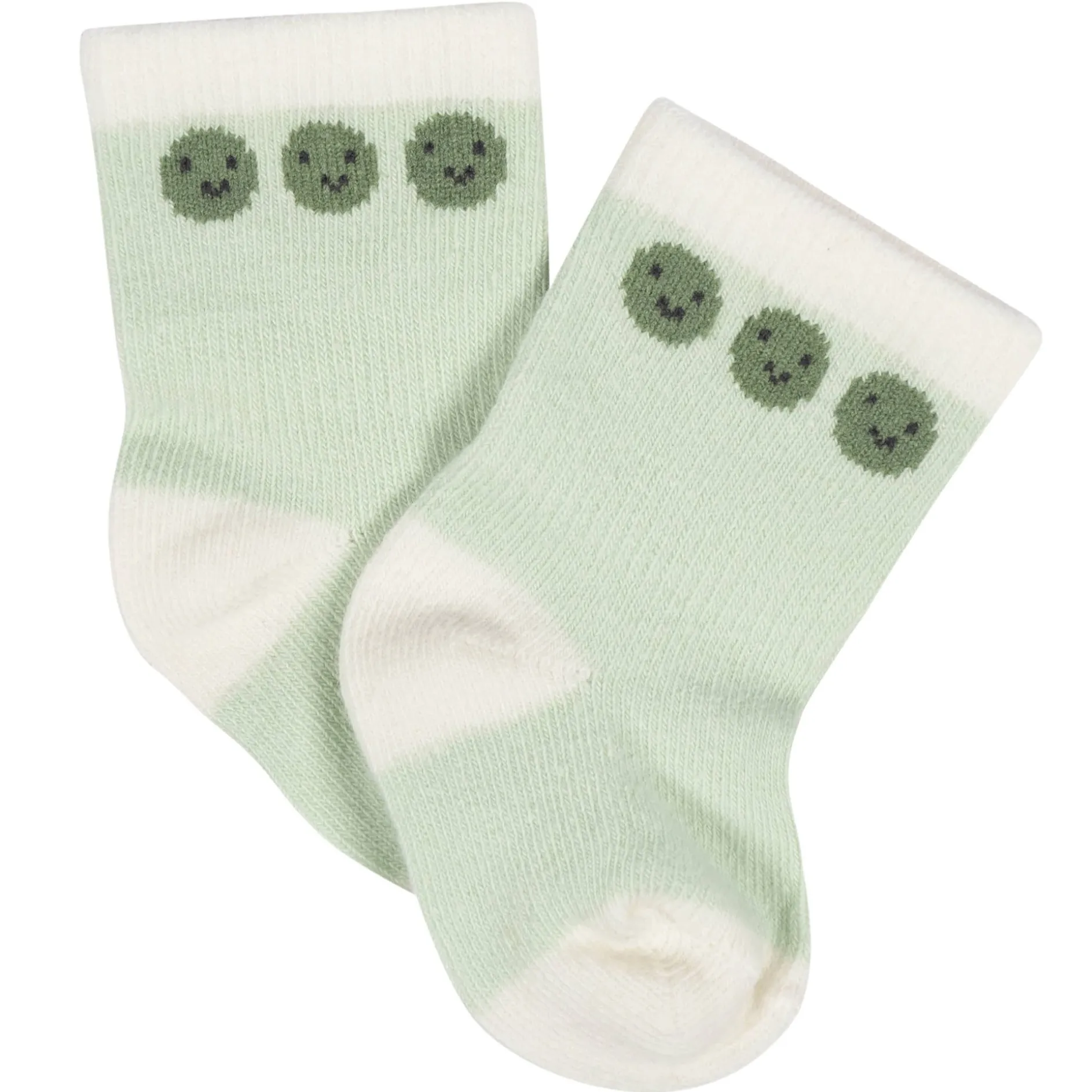 8-Pack Baby Neutral Happy Veggies Jersey Wiggle Proof® Socks