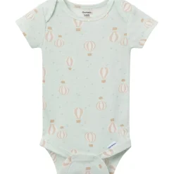 3-Pack Baby Neutral Hot Air Balloon Short Sleeve Onesies® Bodysuits