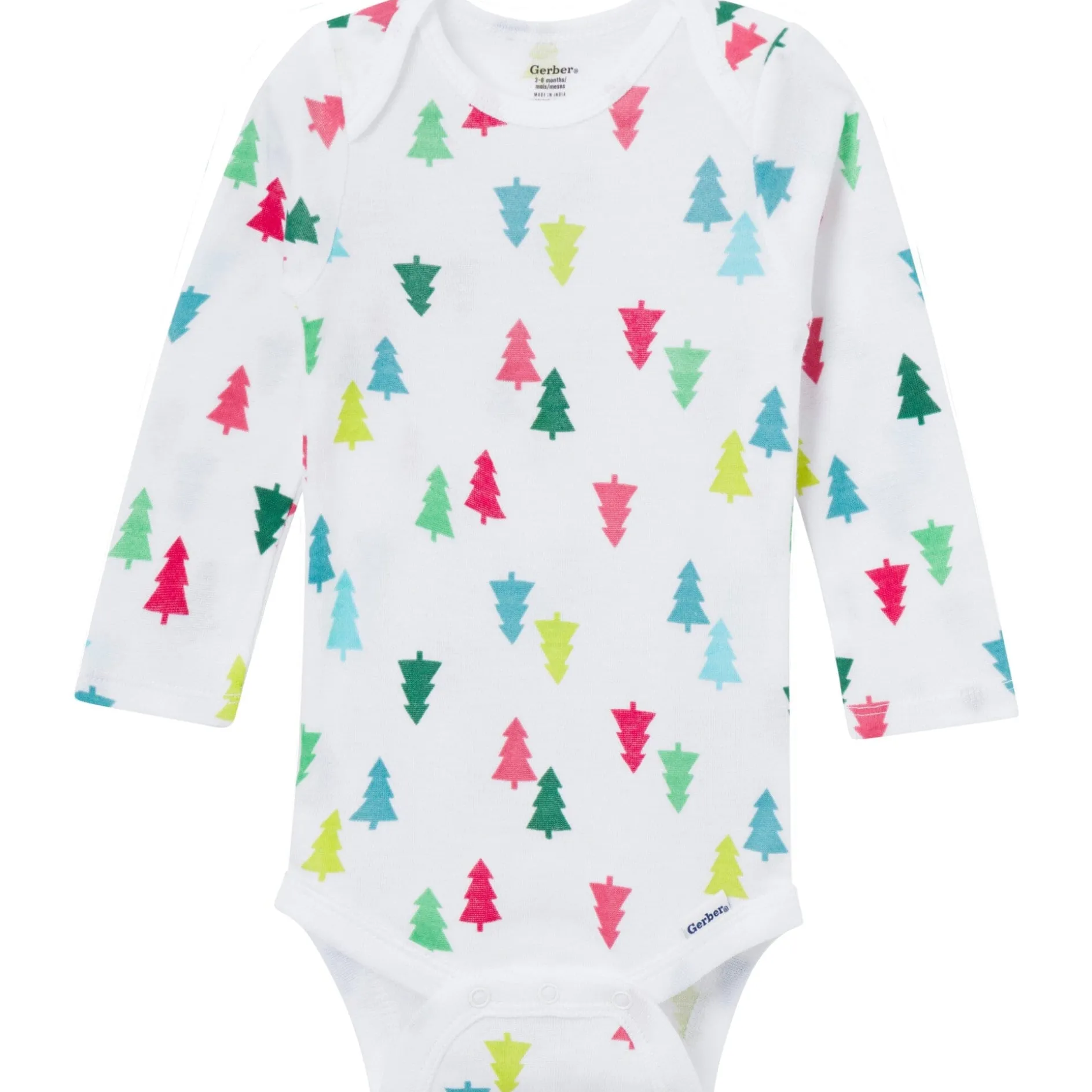 3-Pack Baby Neutral Joyful Stripe Long Sleeve Onesies® Bodysuits