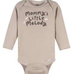 3-Pack Baby Neutral Little Melody Long Sleeve Onesies® Bodysuits