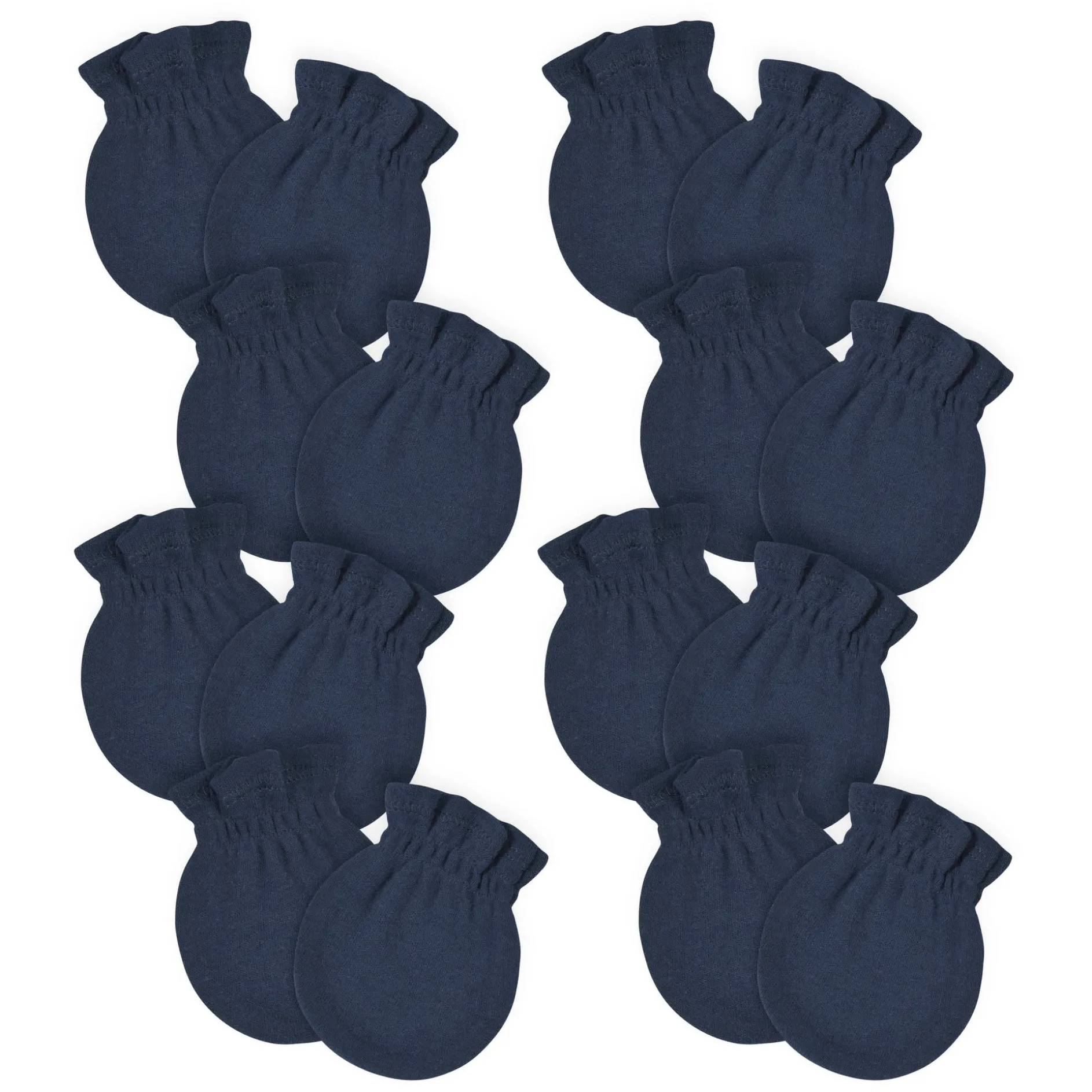 8-Pack Baby Neutral Navy No Scratch Mittens