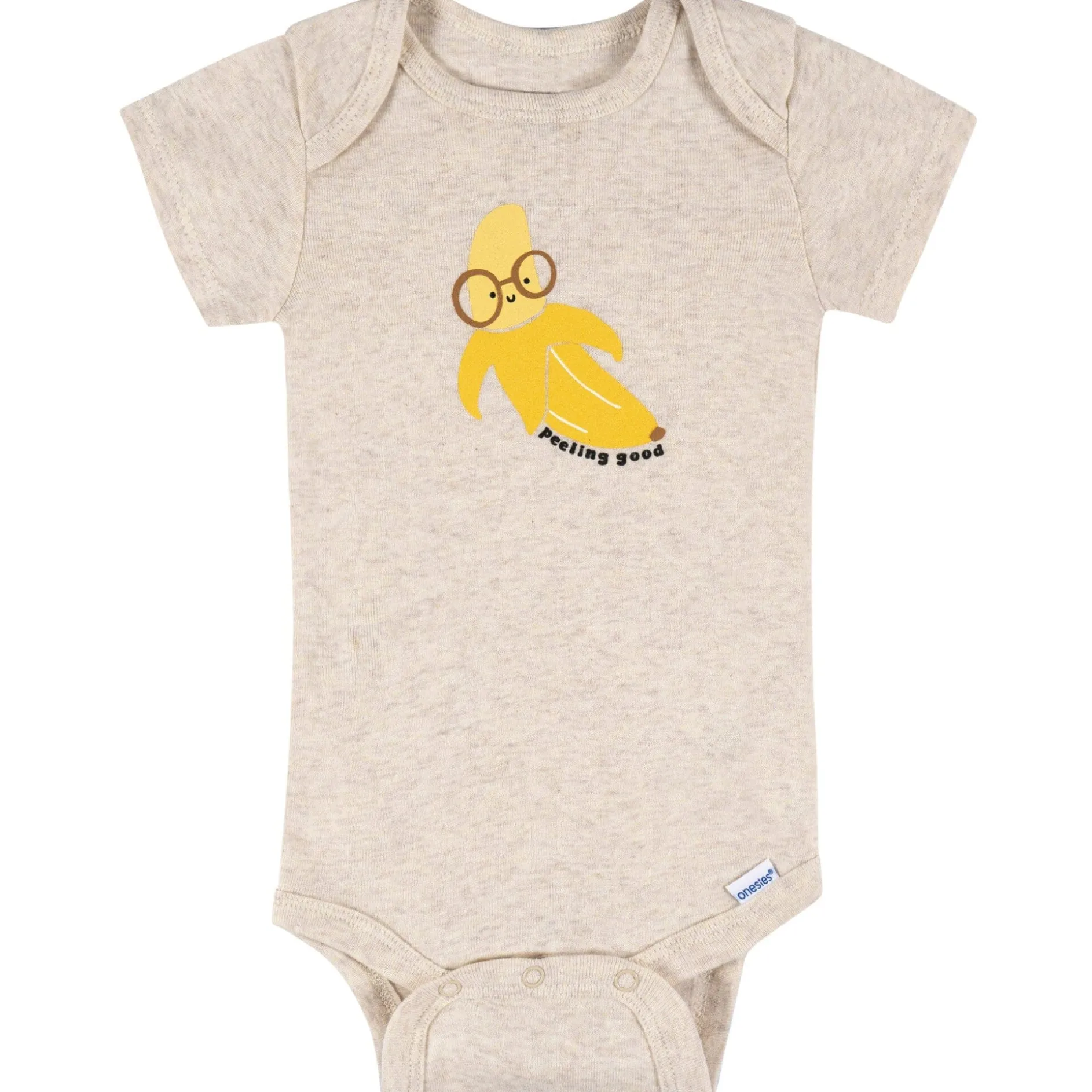8-Pack Baby Neutral Peeling Good Short Sleeve Onesies® Bodysuits