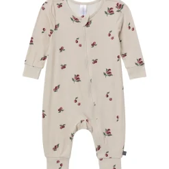 2-Pack Baby Neutral Plums Zip Front Viscose Rompers