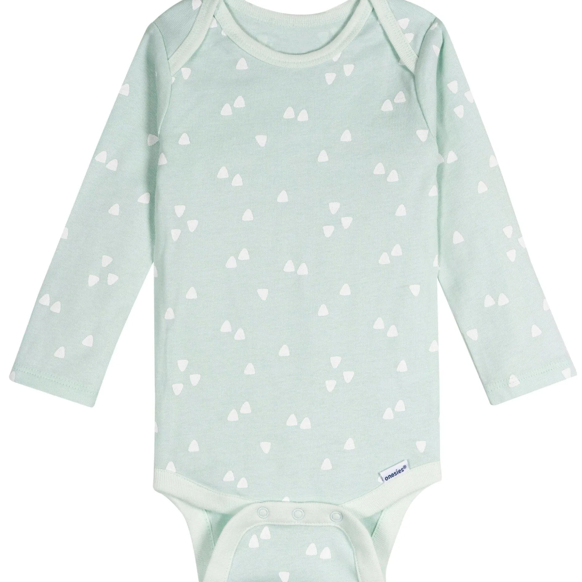 6-Pack Baby Neutral Pretzels Long Sleeve Onesies® Bodysuits