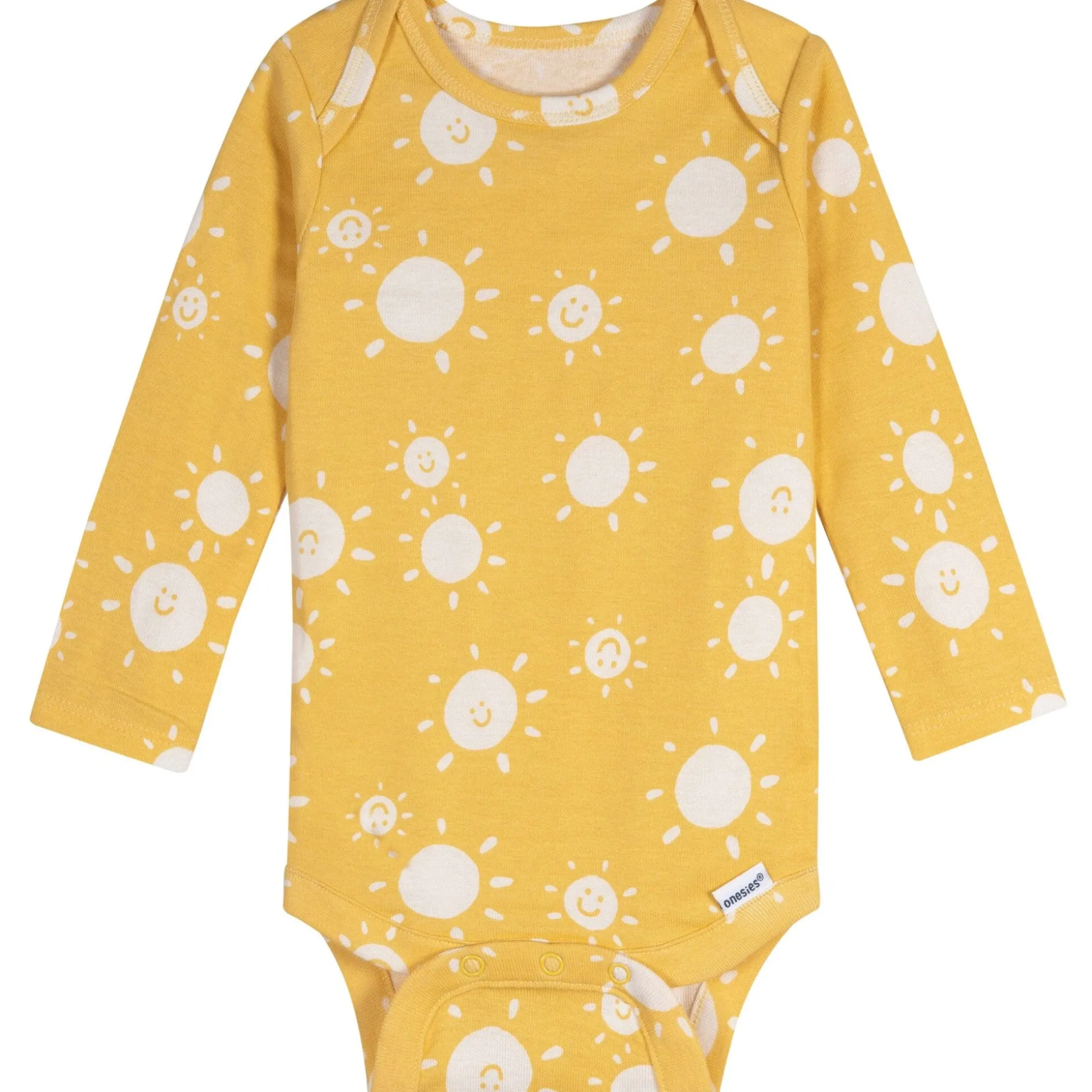 6-Pack Baby Neutral Pretzels Long Sleeve Onesies® Bodysuits