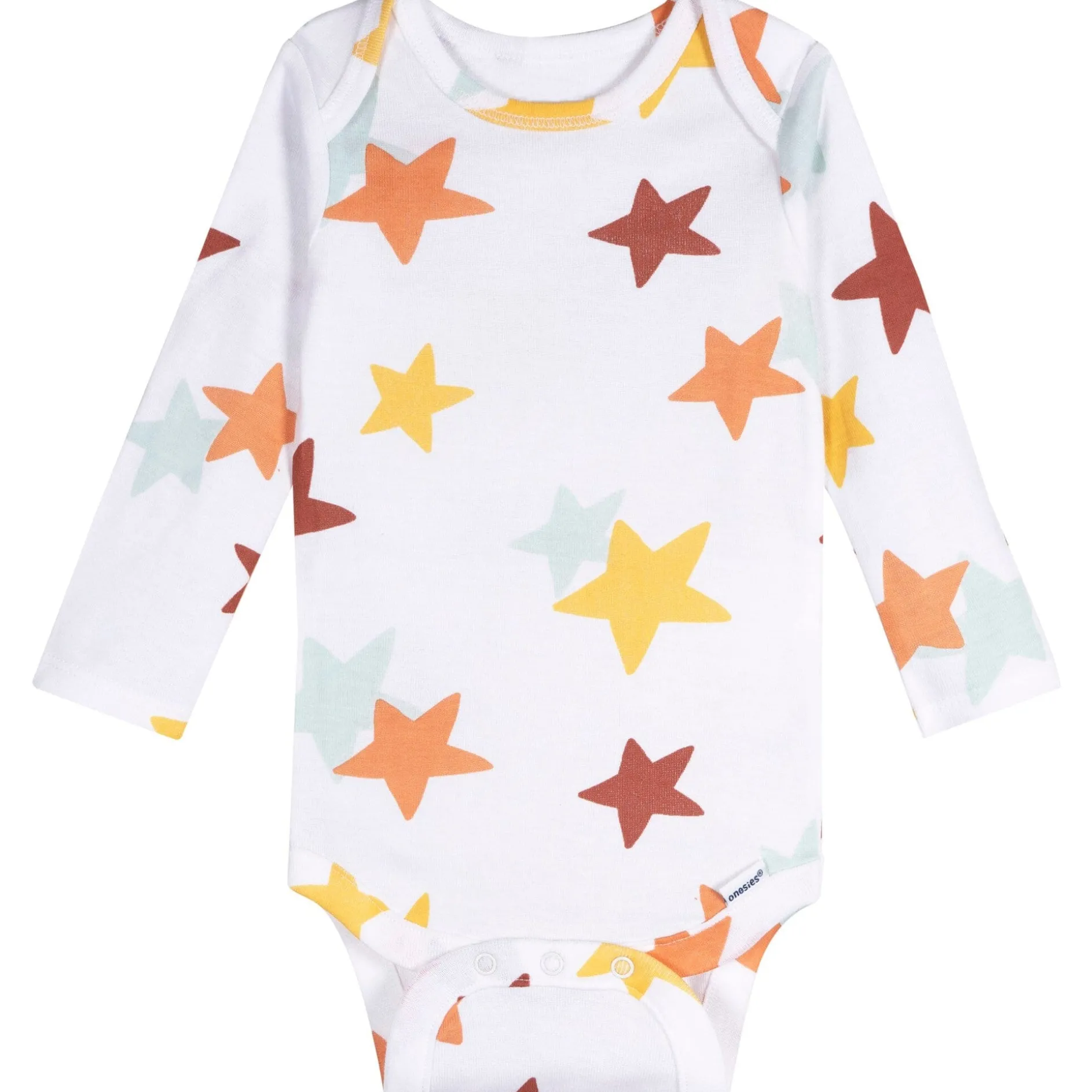 6-Pack Baby Neutral Pretzels Long Sleeve Onesies® Bodysuits