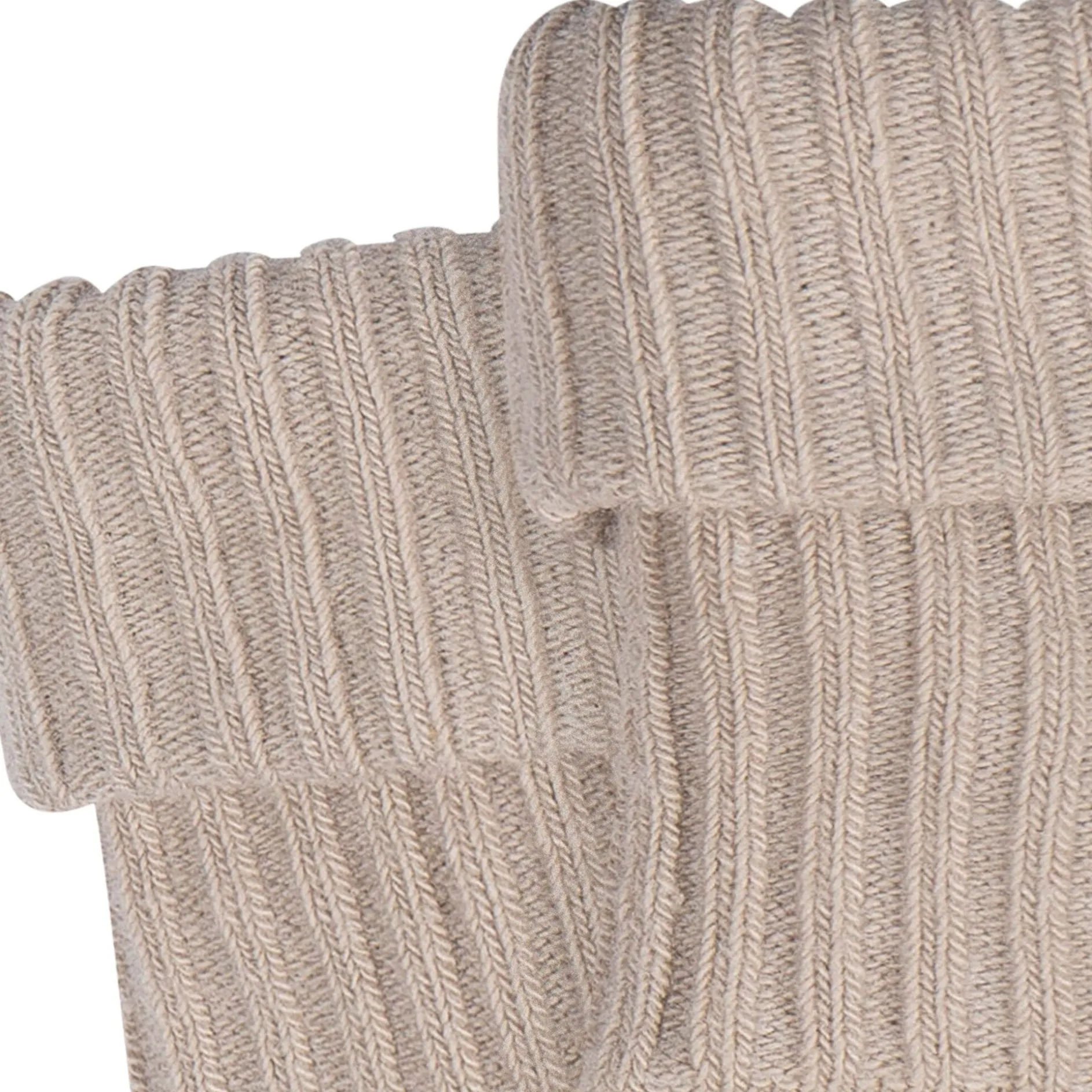 4-Pack Baby Neutral Rolled Cuff Ribbed Socks