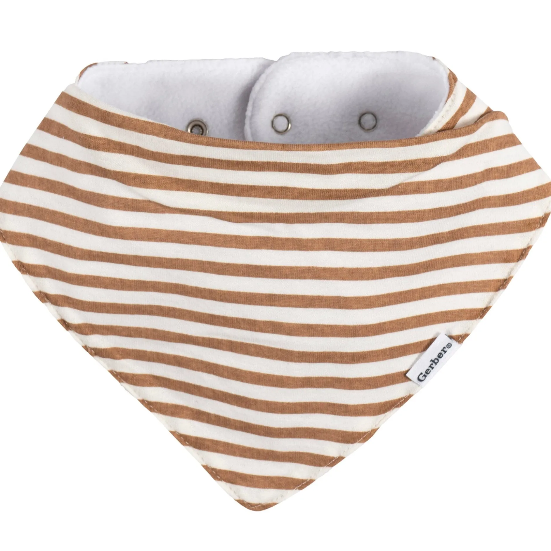 10-Pack Baby Neutral Rust Suns & Rainbows Jersey Bandana Bibs