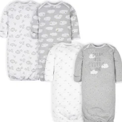 4-Pack Baby Neutral Sheep Gowns
