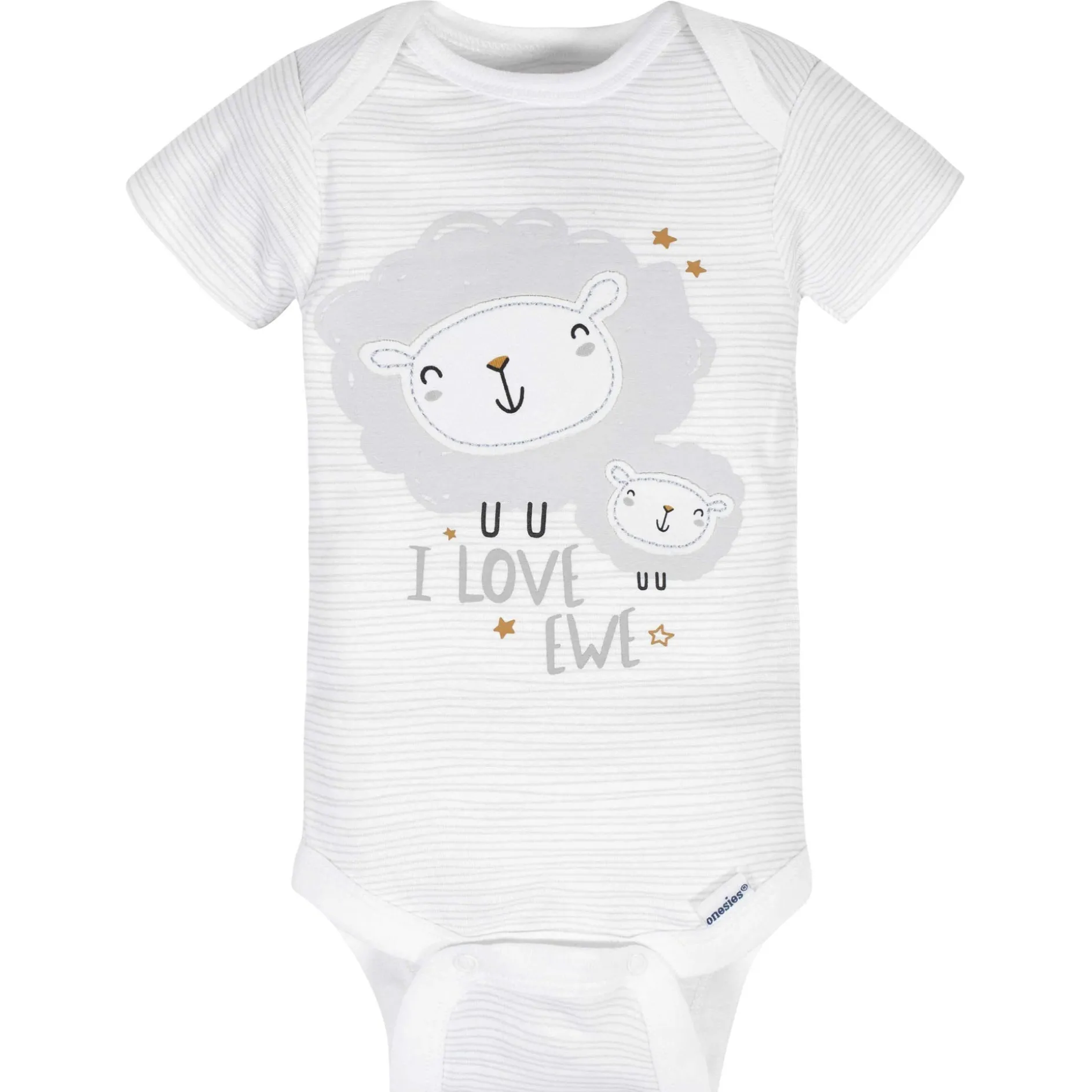 8-Pack Baby Neutral Sheep Short Sleeve Onesies® Bodysuits