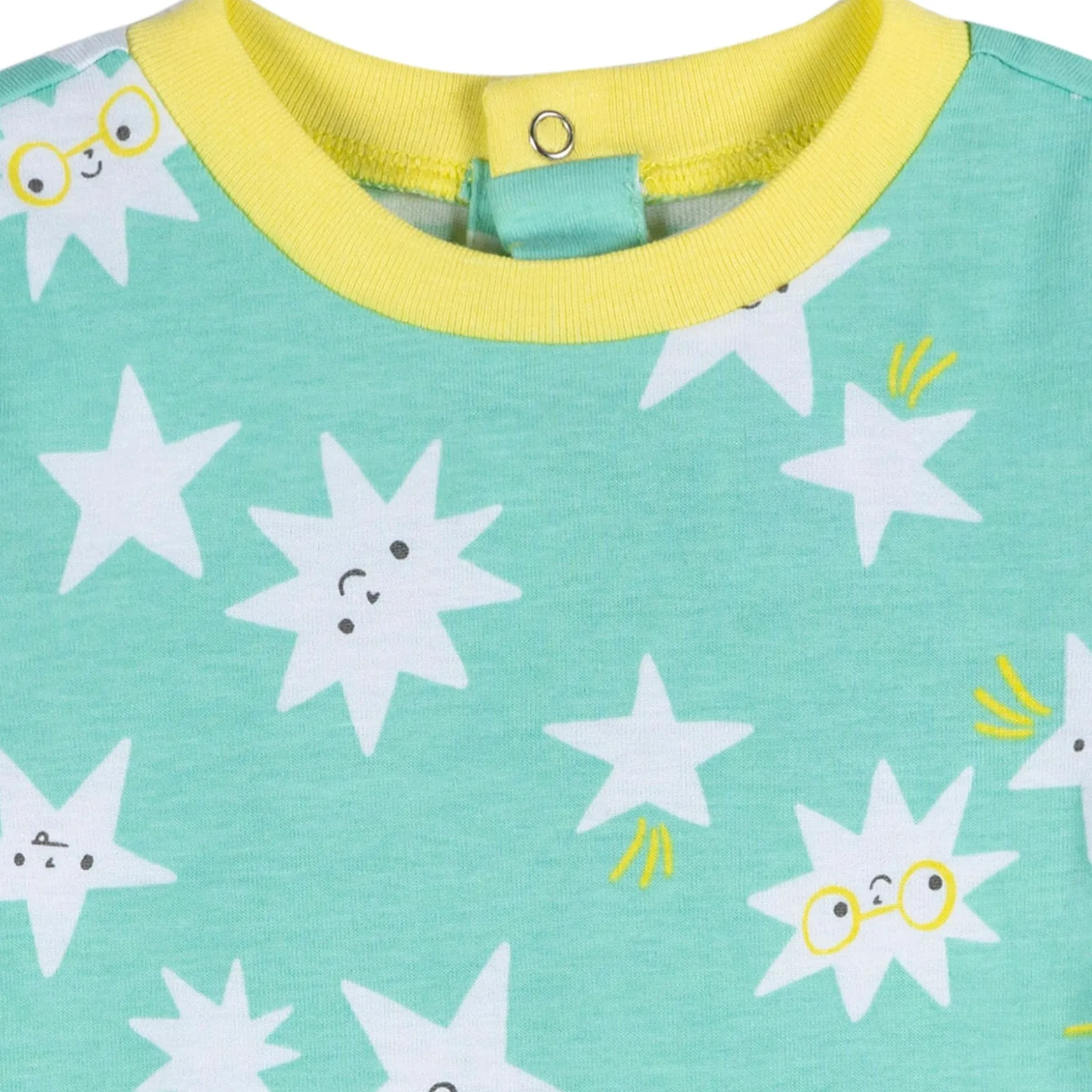 3-Pack Baby Neutral Smiles Rompers