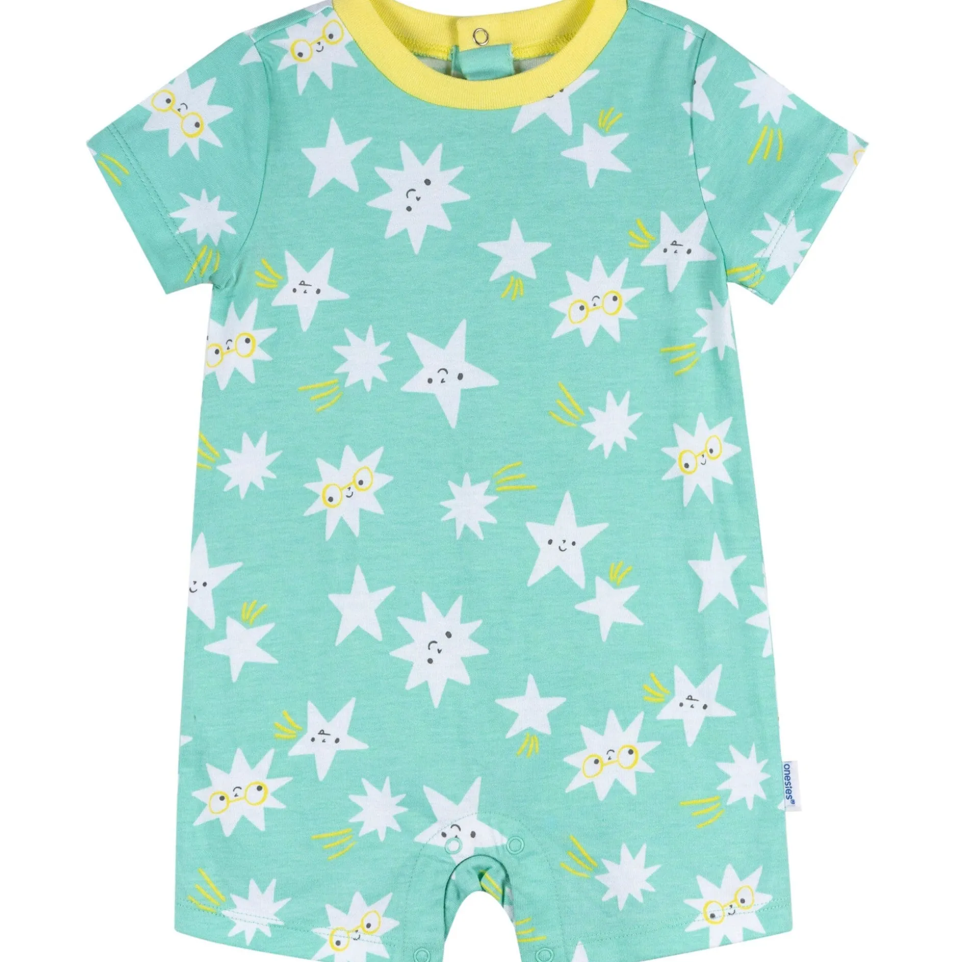 3-Pack Baby Neutral Smiles Rompers