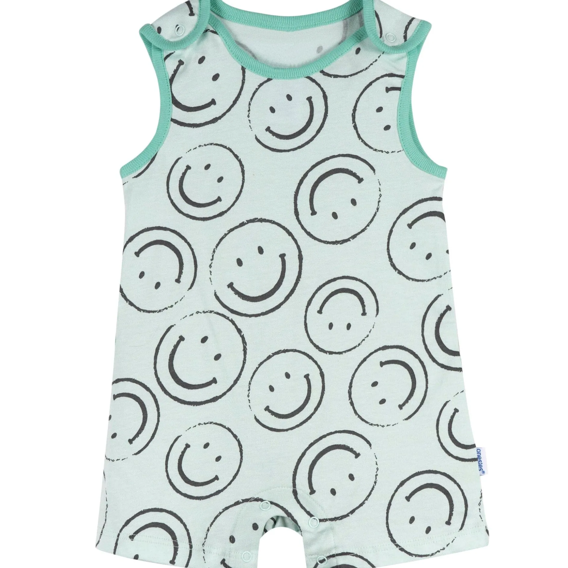 3-Pack Baby Neutral Smiles Rompers