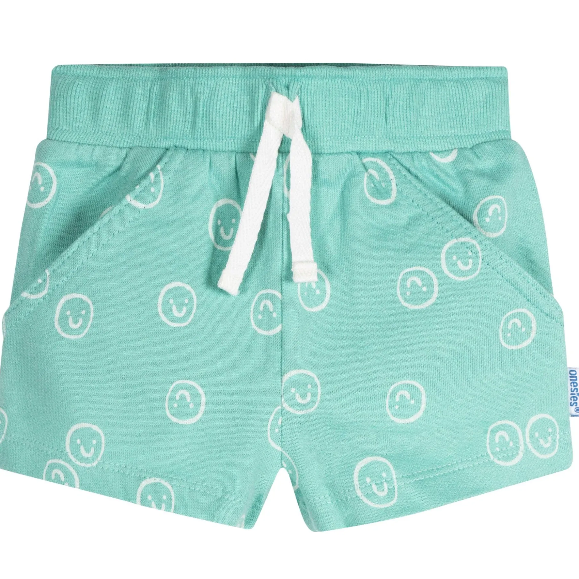 3-Pack Baby Neutral Smiley Faces Shorts