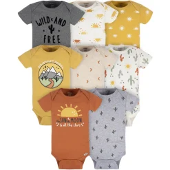 8-Pack Baby Neutral Southwest Onesies® Bodysuits