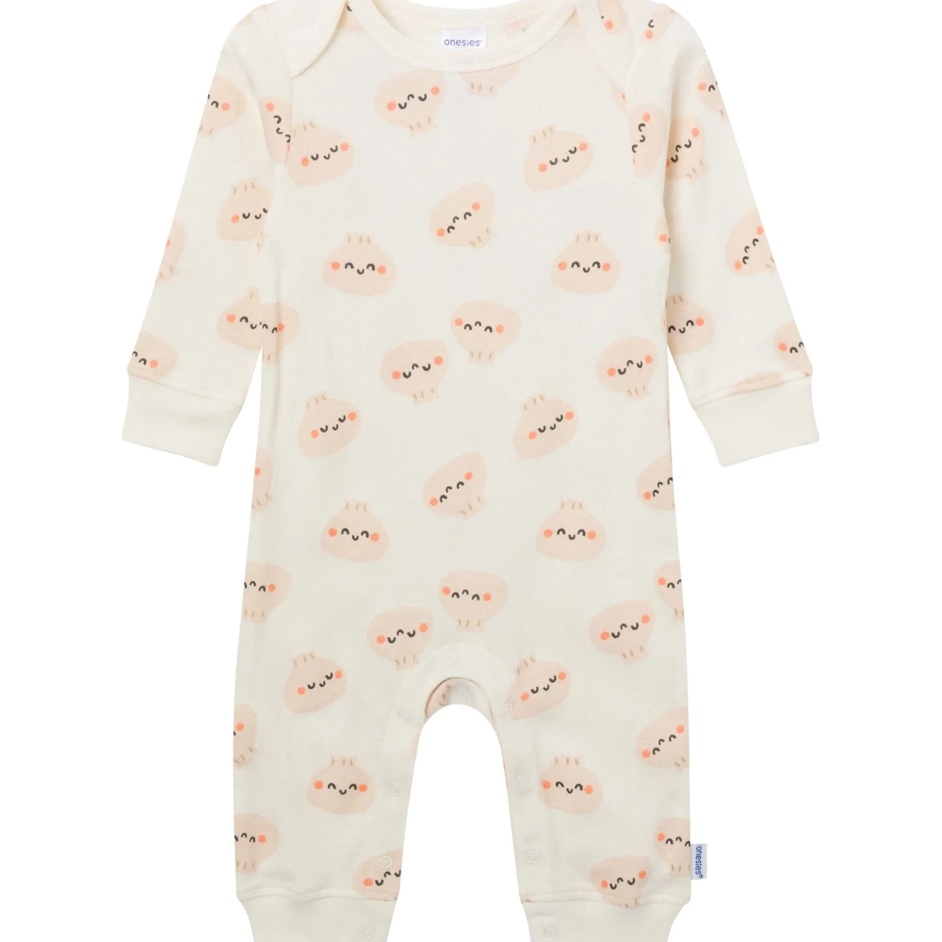 3-Pack Baby Neutral Soy Cute Lap Shoulder Rompers
