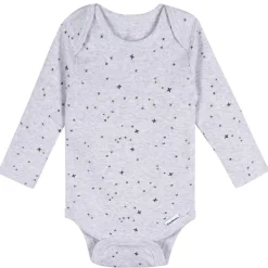 5-Pack Baby Neutral Stars Long Sleeve Bodysuits