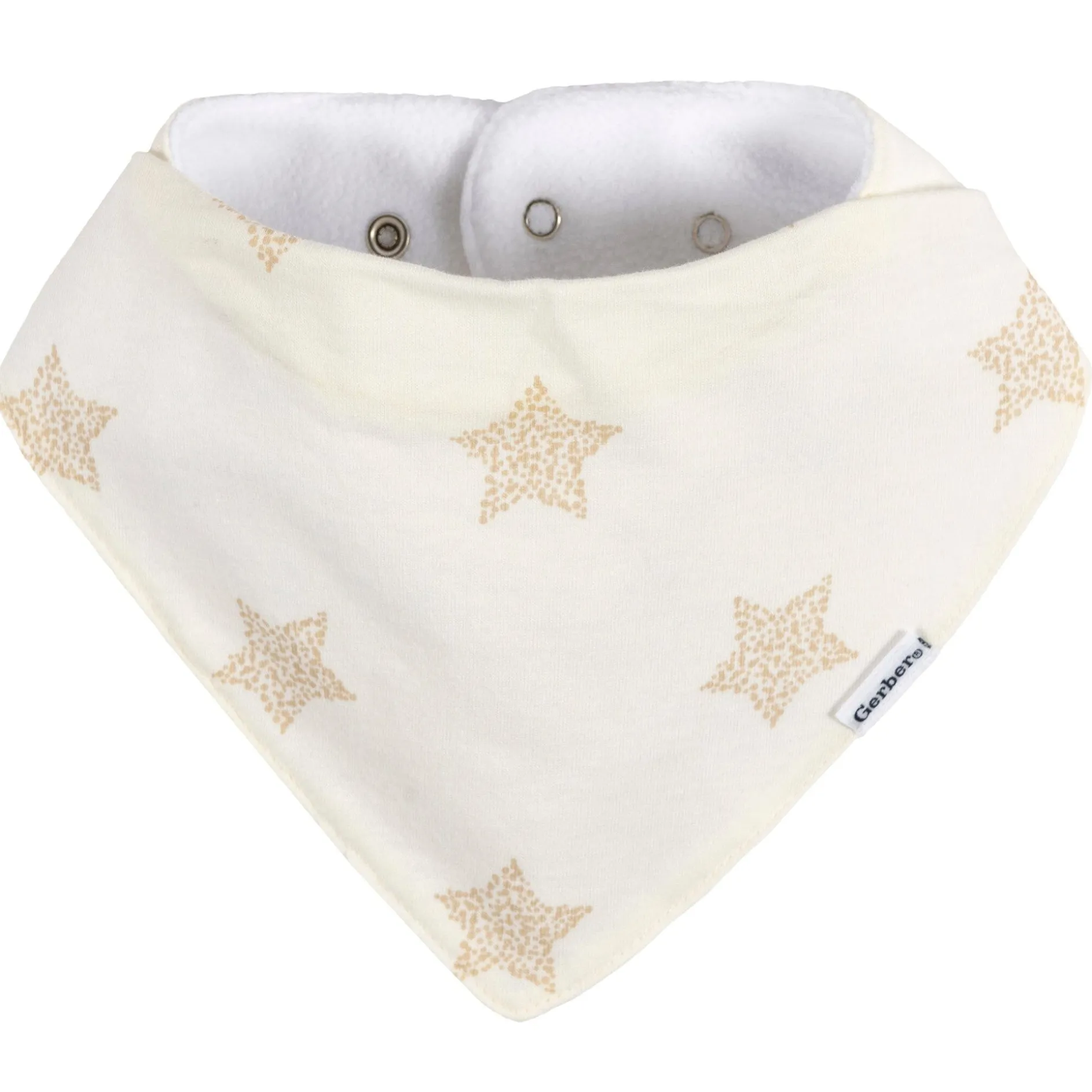 10-Pack Baby Neutral Stars & Moons Jersey Bandana Bibs