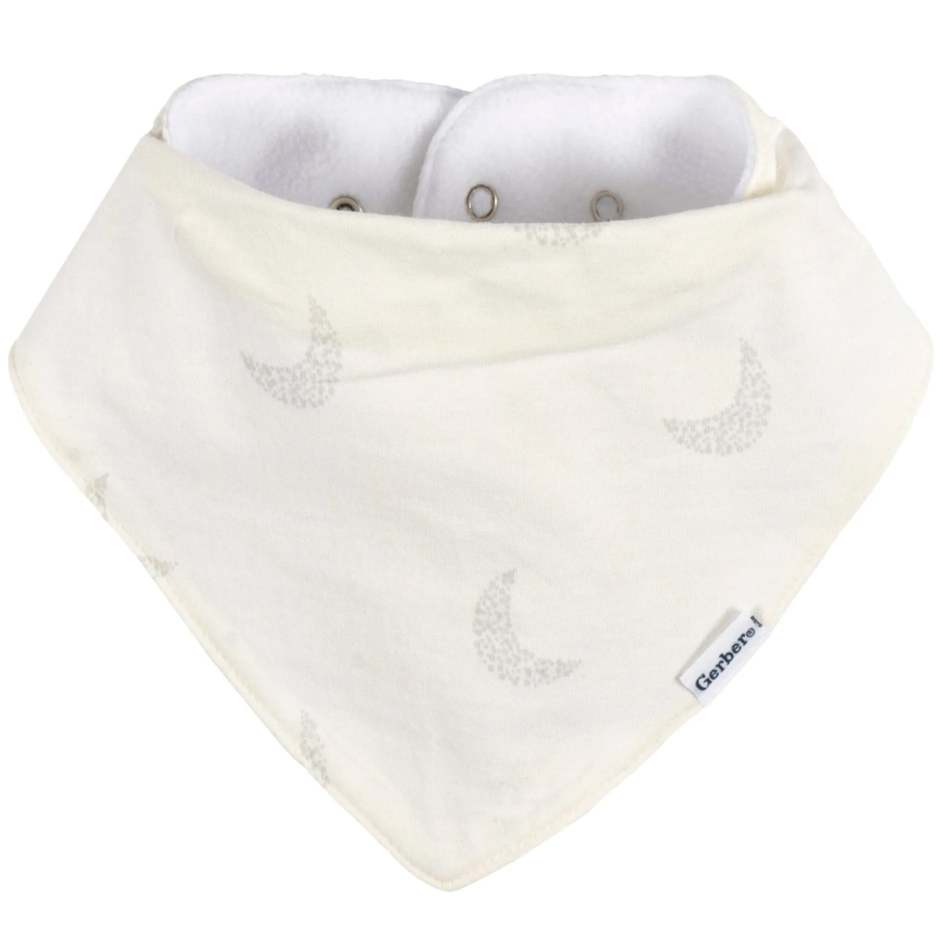 10-Pack Baby Neutral Stars & Moons Jersey Bandana Bibs