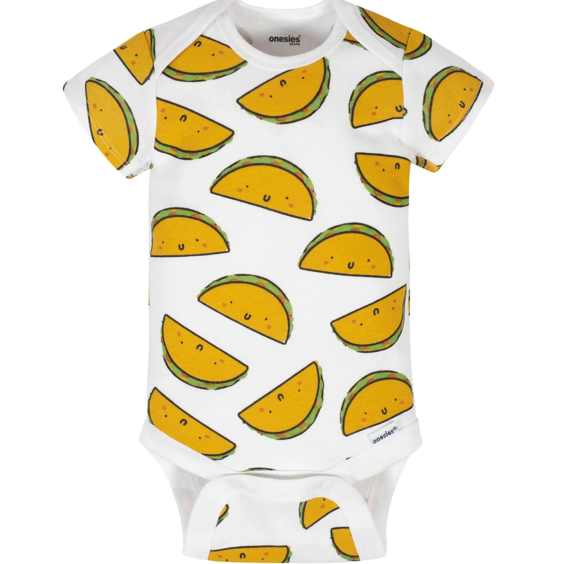 8-Pack Baby Neutral Taco Onesies® Brand Bodysuits