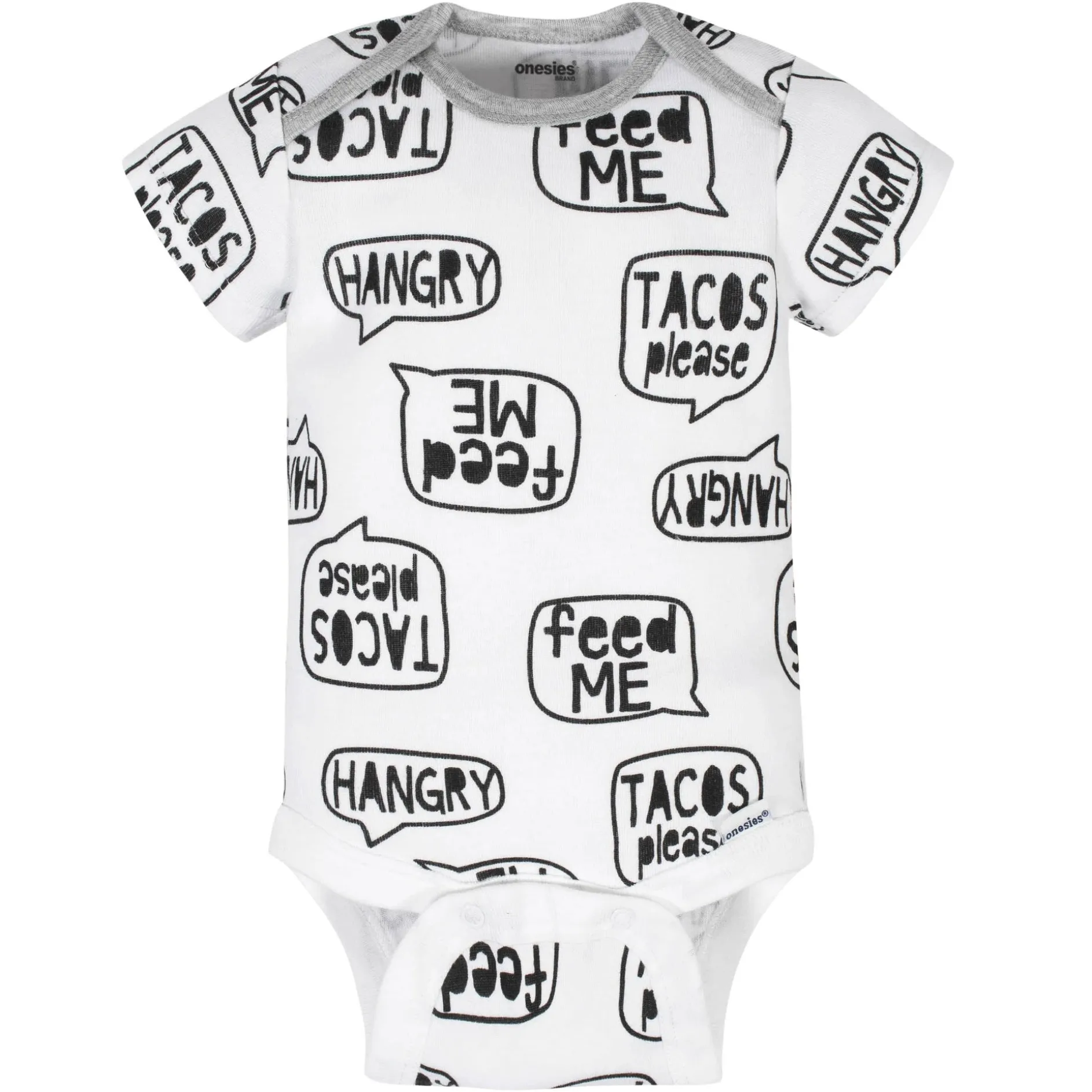 8-Pack Baby Neutral Taco Onesies® Brand Bodysuits