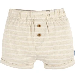 3-Pack Baby Neutral Tan Stripe, Tan, & Grey Knit Shorts