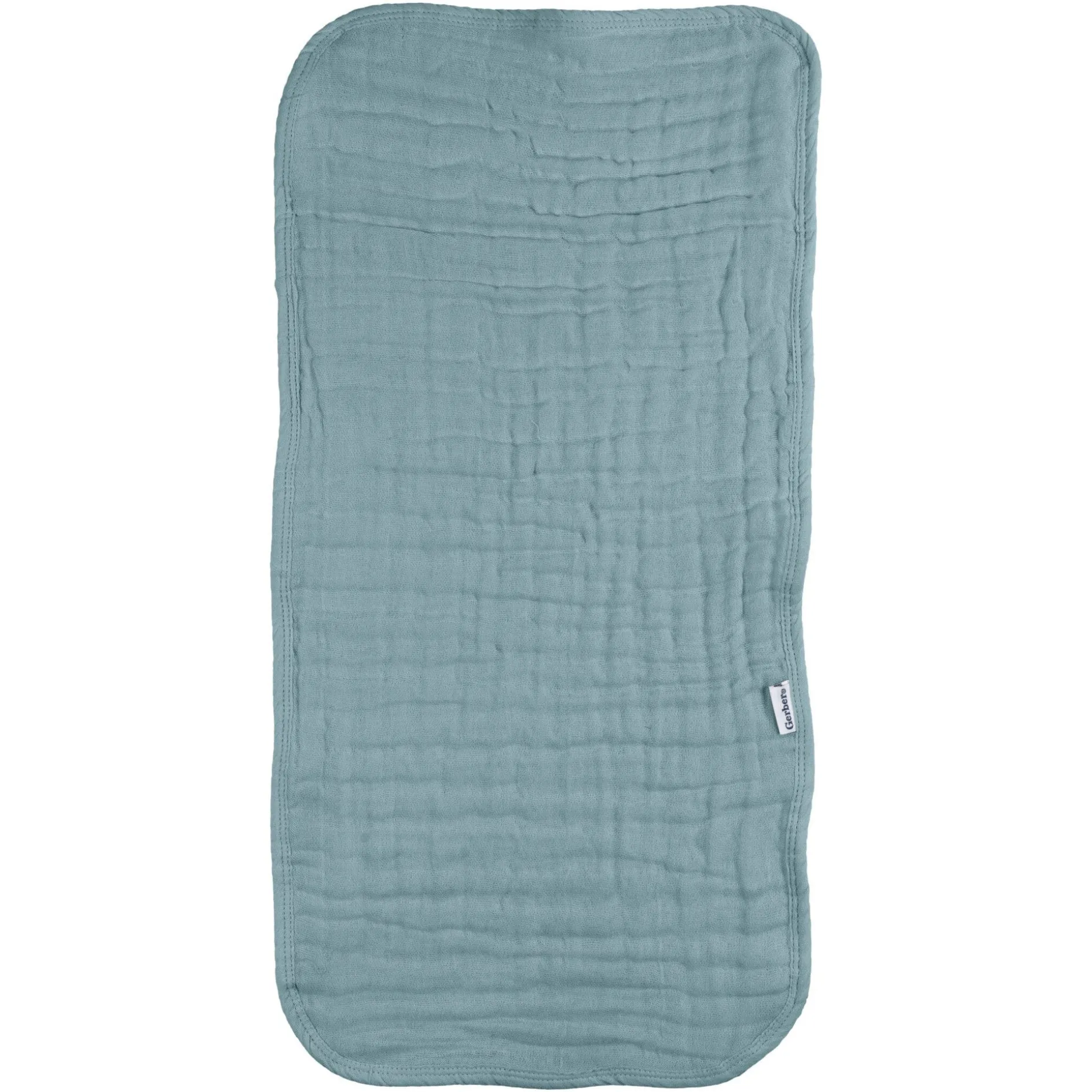 6-Pack Baby Neutral Teal Muslin Burp Cloths